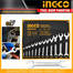 INGCO HKSPA2142 Double Open End Spanner Set 12 Pcs image