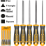 INGCO HKTFS0508 Steel File Set 5 Pcs image