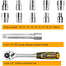 INGCO HKTS12122 Socket 1/2 Inch 12 Pcs Set image
