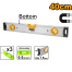 INGCO HSL38040M Spirit Level With Powerful Magnets image