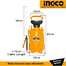 INGCO HSPP30502 Pressure Sprayer image