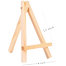 Iconic 12 Inch Mini Wood Display Easel, Natural Wood Display Stand image