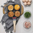 Individual 4-Hole Omelet Pan for Burger Eggs Ham PanCake Maker Frying Pans Non-Stick No Oil-Smoke Breakfast Grill Wok Exquisite Product image