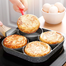 Individual 4-Hole Omelet Pan for Burger Eggs Ham PanCake Maker Frying Pans Non-Stick No Oil-Smoke Breakfast Grill Wok Exquisite Product image