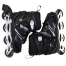 Inline Roller Skates Shoes Black And White - 1 pair - (34-38) image