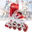 Inline Roller Skates Shoes Red And White -1 Pair- (38-41) image