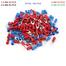 Insulated Fork Spade U-Type Terminals wire Connectors (Pack of 100p, 4 Size , Multi Color) image