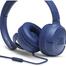 JBL TUNE 500 Blue Wired Over-Ear Headphone image