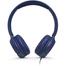 JBL TUNE 500 Blue Wired Over-Ear Headphone image