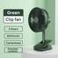 JISULIFE FA13R Clip Fan Auto-Oscillating Clip-on Fan 8000mAh-Green image