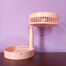 JOYKALY YG-737 Rechargeable 2400mAh Lithium Battery Strong Wind Low Noise Foldabl Table Fan With Light image