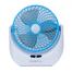 JY Super lithium rechargeable mini table fan with LED light image