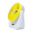 JY Super lithium rechargeable mini table fan with LED light image