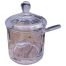 Jam Jar Acrylic Clear Salt Sugar Kitchen Storage Container Seasoning Jar Plastic Caster image