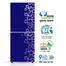 Jamuna JE-170L Refrigerator Glossy Shining Deep Blue Flower image