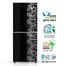 Jamuna JE-203L Refrigerator Glossy Shining Black Flower image