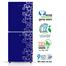 Jamuna JE-2B8JF Refrigerator Glossy Shining Deep Blue Flower image