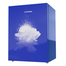 Jamuna JE-XXB-1B5JF QD Glass Refrigerator Blue Rose image