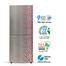 Jamuna JR-LES624800 Refrigerator Glossy Shining Gray Silver Flower image