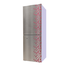 Jamuna JR-LES624800 Refrigerator Glossy Shining Gray Silver Flower image