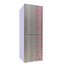 Jamuna JR-LES624800 Refrigerator Glossy Shining Gray Silver Flower image