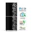 Jamuna JR-LES626600 Refrigerator Glossy Shining Black Flower image