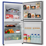 Jamuna JR-UES622500 CD Glass Refrigerator Blue Lily Leaf image