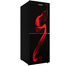 Jamuna JR-XXB-LS62D8 QD Glass Refrigerator Black Blaze image