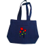 Jeans Fabric Tote Bag With Zipper And Pocket image