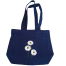 Jeans Fabric Tote Bag With Zipper and Pocket image