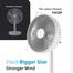 Jisulife FA13P Rechargeable Desk Fan 8000mah - White Color image
