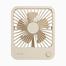 Jisulife FA26 4500mAh Rechargeable Ultra Thin Desktop Fan Light Brown image