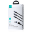 Joyroom SA21-2T3 Speedy Series 100W 6-in-1 Fast Charging Cable (USB-A Type-C to L Plus C Plus M) 1.5m-Black image