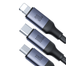 Joyroom SA21-2T3 Speedy Series 100W 6-in-1 Fast Charging Cable (USB-A Type-C to L Plus C Plus M) 1.5m-Black image