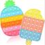 Jugutoz Silicone Sensory Fidget Toy Autism Special Needs Stress Relief Toy (Pineapple and Ice Cream Shape Fidget Toy) 1 Pack - baby car image