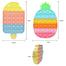 Jugutoz Silicone Sensory Fidget Toy Autism Special Needs Stress Relief Toy (Pineapple and Ice Cream Shape Fidget Toy) 1 Pack - baby car image