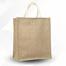 Jute Shopping Bag Natural And White12x14 Inch image