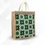 Jute Shopping Bag Natural And White 10x12 Inch image