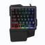 K7 One-handed Game Keyboard Wired Keyboard Streaming Color RGB light Ergonomic Hand Rest Keyboard Black image