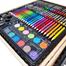 Kartal Deluxe Artistic Set Wooden Box Drawing Set For Kids Crafts Kit Box Gift, Painting And more Set of 150 Pieces image