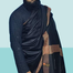 Kashmiri Pashmina Gents Shawl Black image