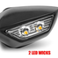 Kawaasaki Ninja Universal Kit Rear View Side Mirror With Led Indicator 1 Set image