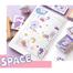 Kawaii Cute Rabbit Sticky Scrapbooking Journal Girls Decorative Label Sticker Book( b) image