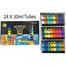 Keep Smiling 24 Acrylic Color Box, 30ml Paint Set for Professional Artist image