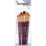 Keep Smiling Artist Filbert Paint Brush Set, Suitable for Water, Acrylic, Oil Colour paint, 6 Pcs image