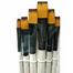 Keep Smiling Artist Flat Brush, 6 Pcs image