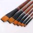 Keep Smiling Artist Flat Paint Brush, Suitable for Water And Acrylic And Oil Color paint 6 Pcs image