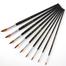 Keep Smiling Artist Long Handle Brush Set Round, 9 pcs image