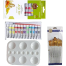 Keep Smiling Artists Acrylic's Color 12x12ml 13 Pcs Mix Brush 1 Set Artists Round Color Platte 1 Pcs image