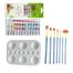 Keep Smiling Artists Acrylic's Color 6x12ml, Keep Smiling 7pcs mix Brush 1 set, Artists Round Color Platte 1 pcs image
